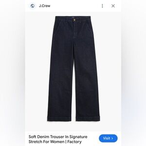 J. Crew Factory Women's Dark Blue Jeans